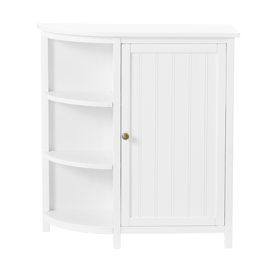 Alaterre Dover 27-in W x 28-in H x 10-in D White Pine Freestanding Linen Cabinet with Side Shelves