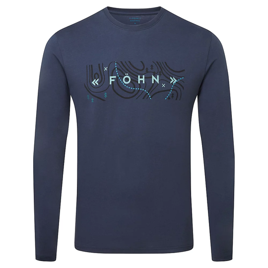 Föhn Logo Long Sleeve Tee - IMPRINT SS22 - S} - Mood Indigo