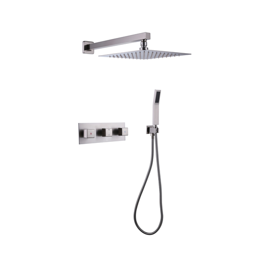 TRUSTMADE Nickel 2-spray Built-in Shower System