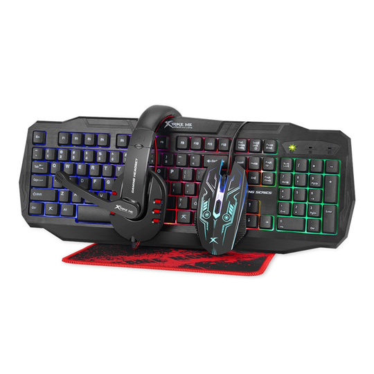 Xtrike Me Gaming Keyboard, Headset, Mouse and Mouse Pad Set