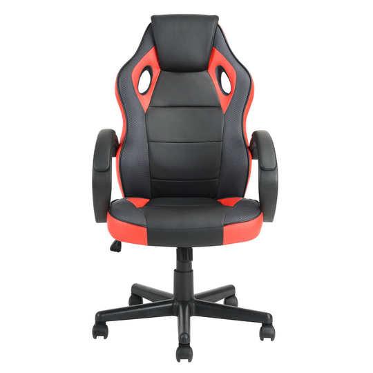 Homycasa Office/Gaming Chair with Casters - Black/Red