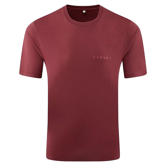 Föhn Logo Short Sleeve Tee - Helix - XXL} - Burgundy