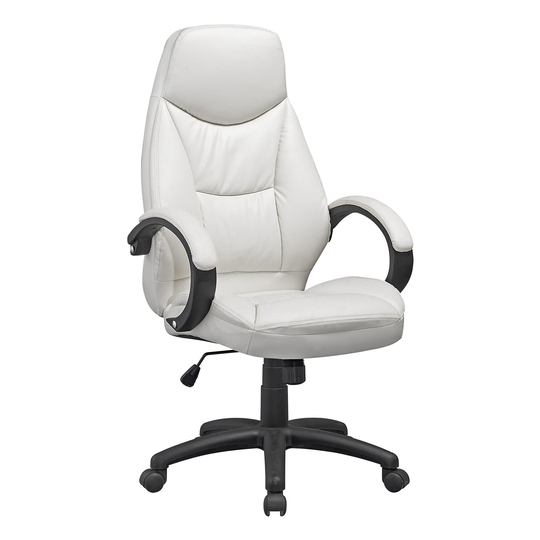CorLiving CoreLiving 23.00-in x 20.00-in White Leatherette Executive Office Chair