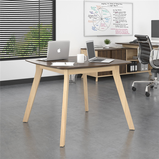 Ameriwood AX1 Square Meeting Table, Walnut