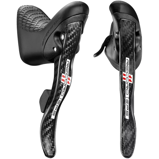 Campagnolo EPS Record 11sp Ergopower Road Shifters - Pair - Front & Rear} - Black
