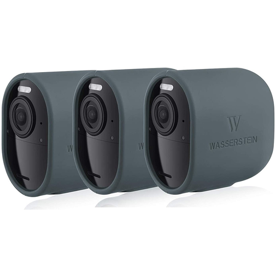 Wasserstein Blue Camera Skin for Arlo Pro 3/Pro 4/Ultra/Ultra 2 (3-Pack)