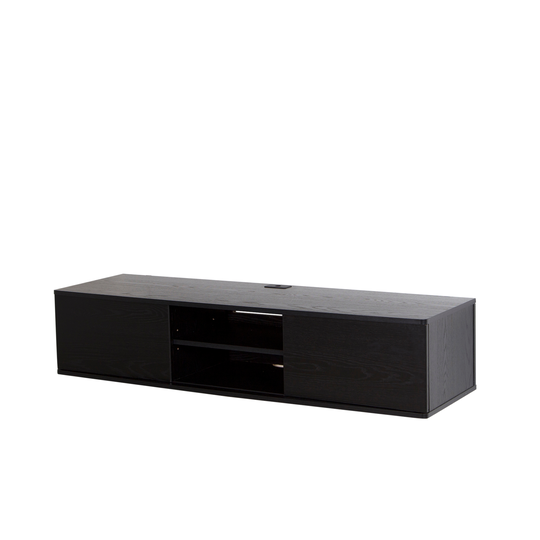 South Shore Furniture Agora Wall-Mounted Media Console - Black