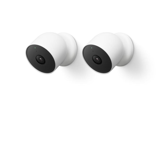 Google Nest Cam Outdoor or Indoor (Battery) - 2 Pack