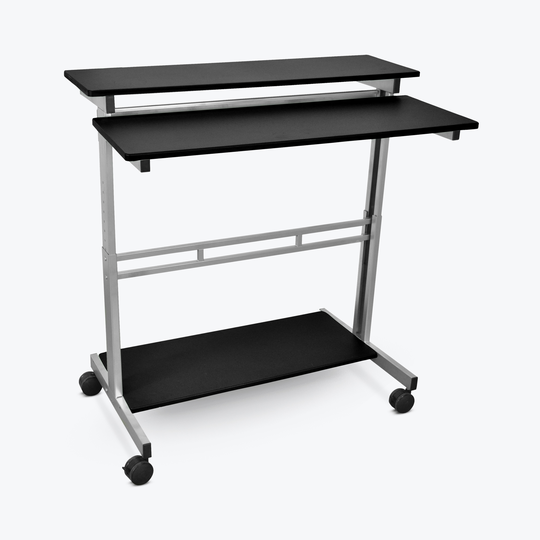 Luxor 40-in Adjustable Stand Up Workstation - Black