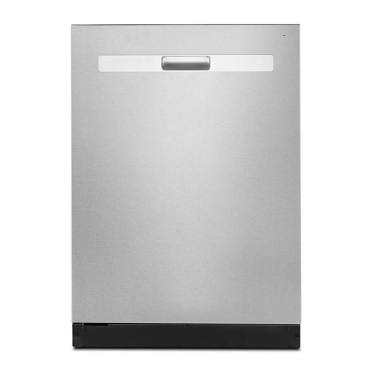 Whirlpool 51 dBA Quiet Dishwasher with 3rd Rack and Pocket Handle Fingerprint Resistant Stainless Steel