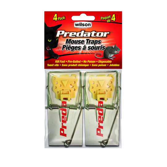 Wilson Predator Wooden Mouse Trap (4-Pack)