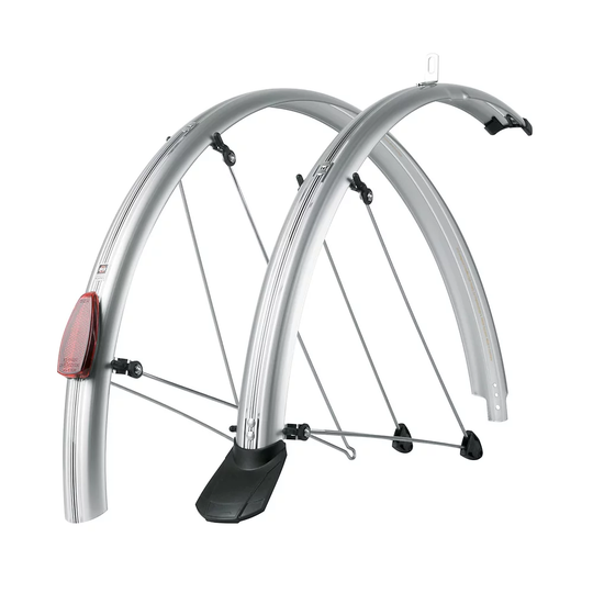 SKS Chromoplastic City Mudguard Set - 700c / 45mm - Silver
