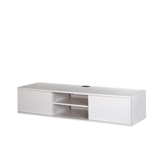 South Shore Furniture Agora Wall-Mounted Media Console - White