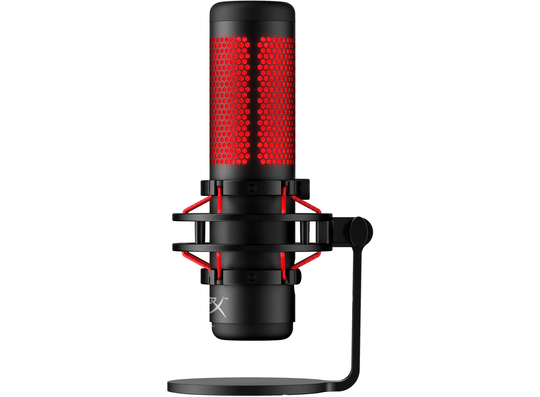 HyperX QuadCast - USB Microphone (Black-Red) - Red Lighting