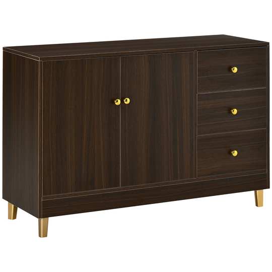 HomCom Brown Composite Modern Sideboard