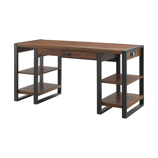 Walker Edison Wood Computer Desk - 60-in - Dark Walnut