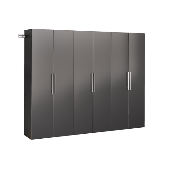 Prepac HangUps 90-in x 72-in Black Composite Wood - Storage Set D (3-Pack)