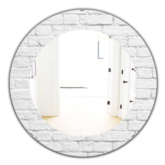 Designart 24-in x 24-in Grey Traditional stone Mirror