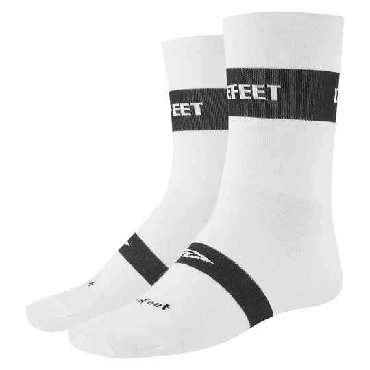 Defeet Aireator Team Classic Socks - L/XL/XXL} - White-Black