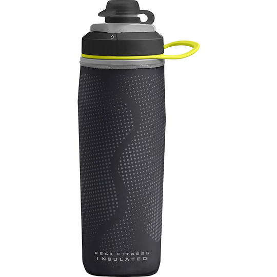 Camelbak Peak Fitness Chill 500ml Water Bottle - 500ml} - Black-Silver