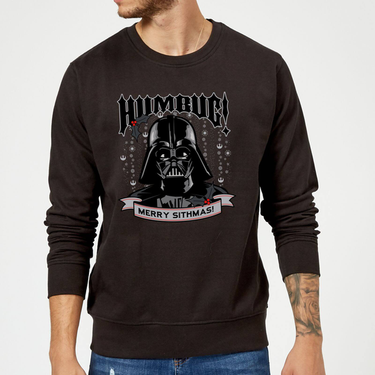 Star Wars Darth Vader Merry Sithmas Black Christmas Jumper - S