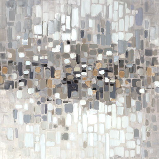 ArtMaison Canada Abstract II by Irina K Frameless 24-in H x 24-in W Abstract Canvas Print - Brown and Grey
