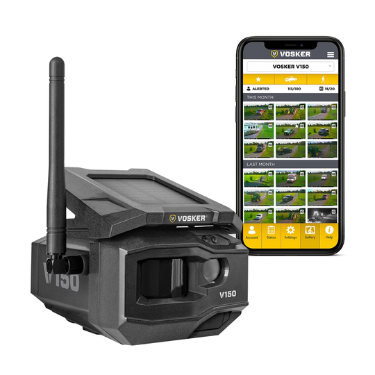 Vosker V150-CA Solar Powered Wireless Outdoor Security Camera
