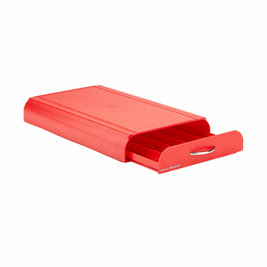 Mind Reader Red 1-Drawer Single-Serve Coffee Pod Case