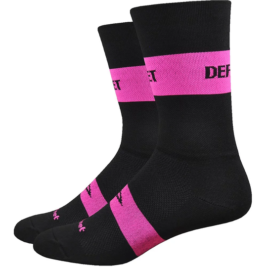 Defeet Aireator Team Classic Socks - L/XL/XXL} - BLACK-PINK