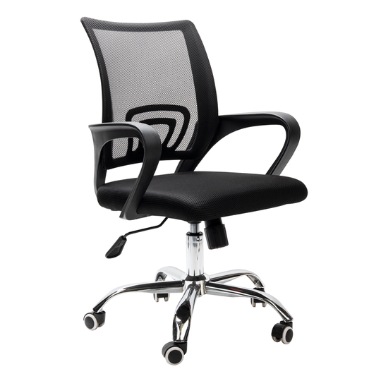 Mind Reader Black Traditional Ergonomic Adjustable Height Swivel Desk Chair