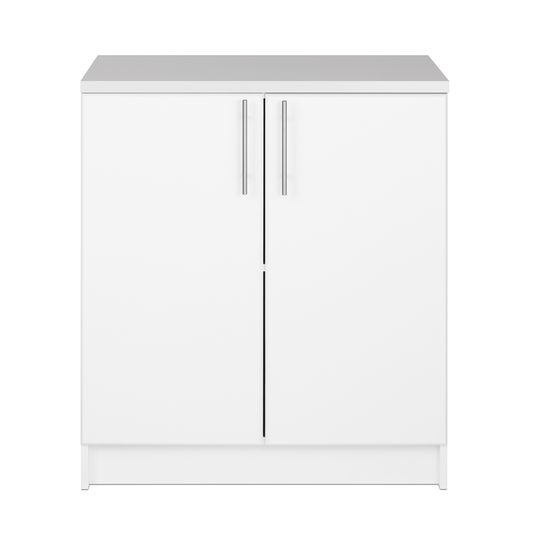 Prepac Elite Base Cabinet with Melamine Countertop in White