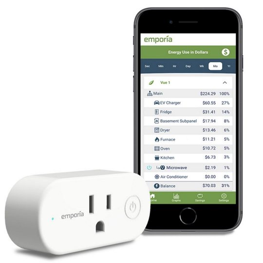 Emporia Energy 15 A Smart Plug with Energy Monitoring