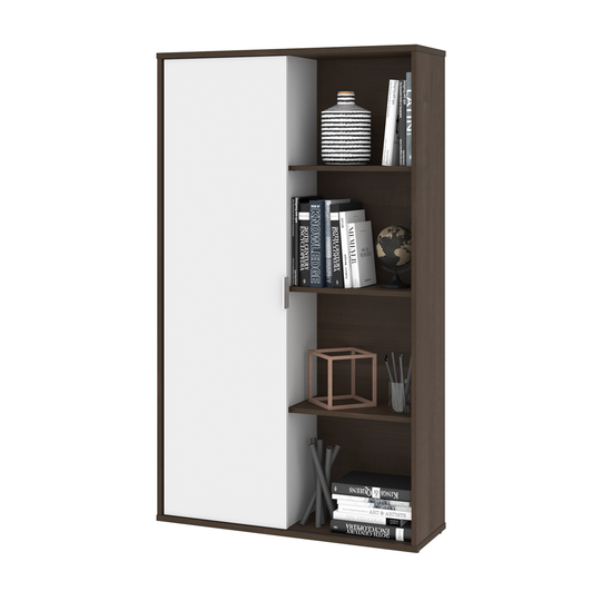 Bestar Pro-Linea Storage Cabinet - 35.6-in - Bark Grey