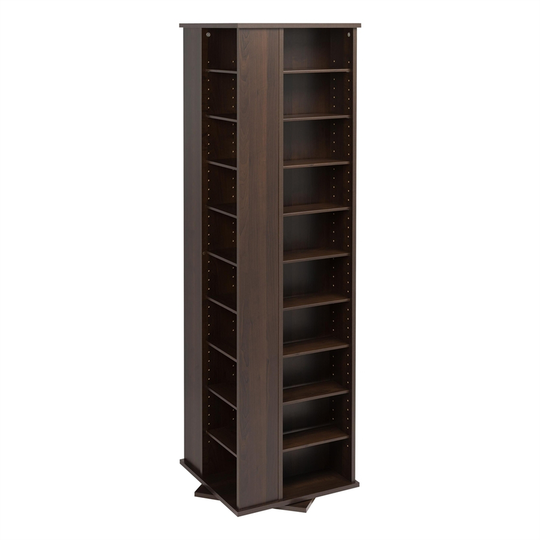 Prepac Furniture Large Four-Sided Spinning Tower