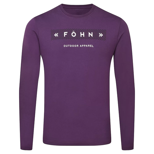 Föhn Logo Long Sleeve Tee - INSIGNIA SS22 - S} - Purple Pennant