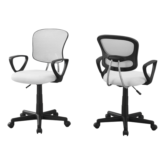 Monarch Specialties Monarch Kids Mesh Office Chair - White