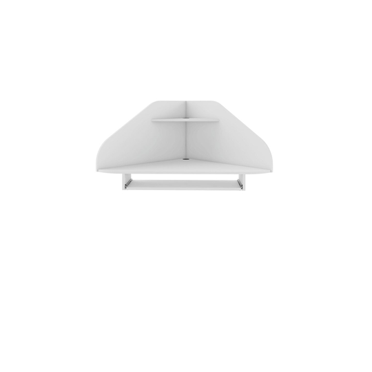 Manhattan Comfort Bradley Floating Corner Desk - 43.98-in - White