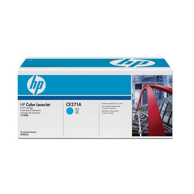 HP 650A (CE271A) Cyan Original LaserJet Toner Cartridge - CE271A
