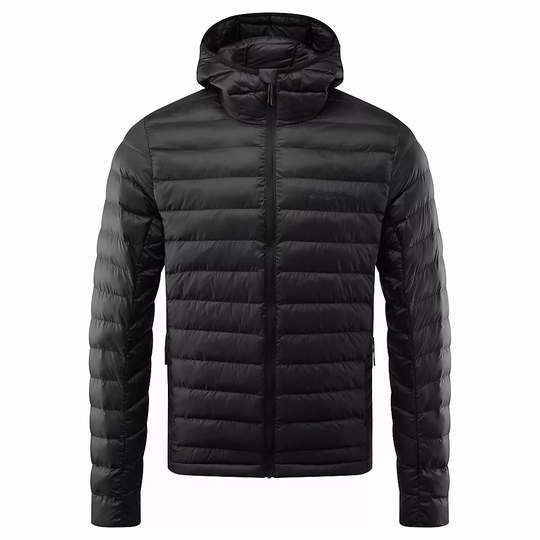 Föhn Micro Synthetic Down Hooded Jacket - XL} - Black