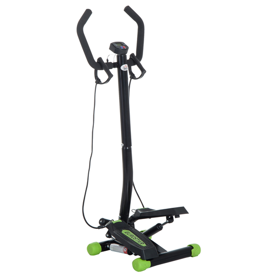 Soozier Black Adjustable Elliptical with Elastic Bands