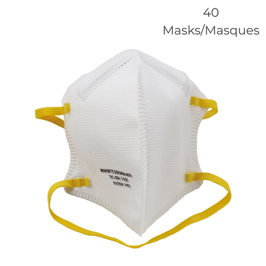 Makrite Sekura 40-Pack N95 NIOSH Foldable Respiratory Mask
