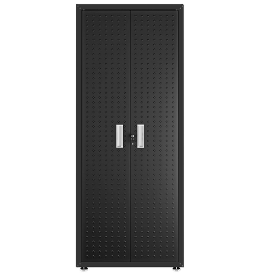 Manhattan Comfort Fortress 30.3-in W x 74.8-in H x 18.2-in D Charcoal Grey Steel Freestanding Garage Cabinet
