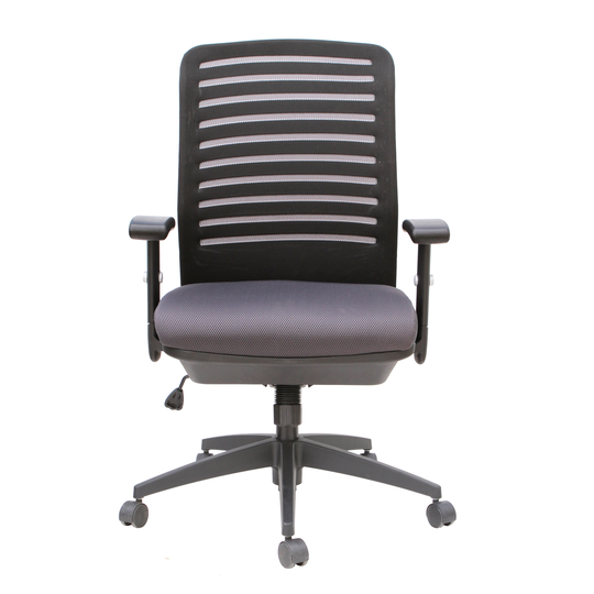 TygerClaw 20.5-in x 21.5-in Black Faux Leather Office Chair