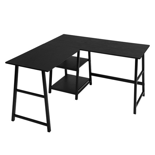 Homycasa Drogba 27.56-in Black Modern/Contemporary L-shaped desk