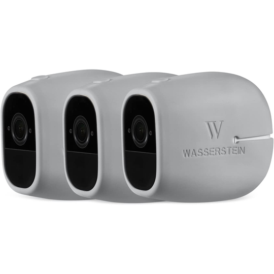 Wasserstein Grey Camera Skin for Arlo Pro/Pro 2 (3-Pack)