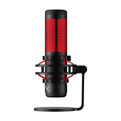 HyperX QuadCast - USB Microphone (Black-Red) - Red Lighting - 4P5P6AA
