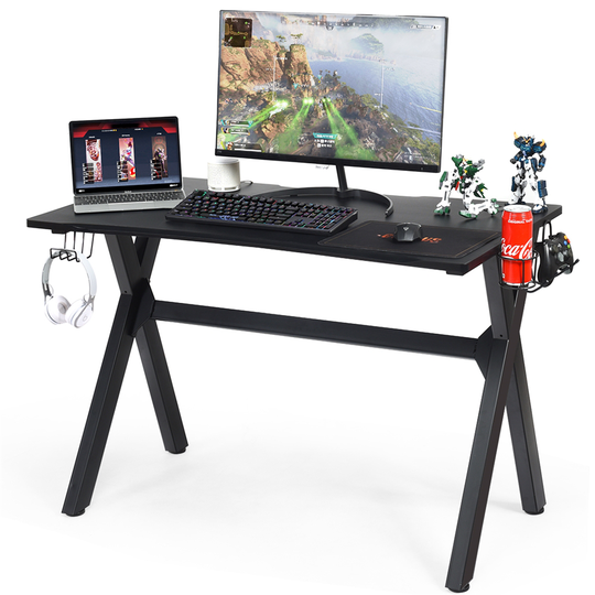 Costway 23.5-in Black Modern/Contemporary Computer Gaming Desk