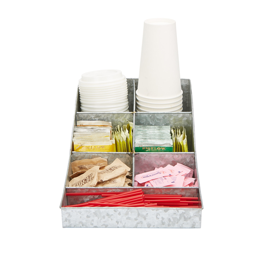 Mind Reader Silver 7-Compartment Coffee Organizer