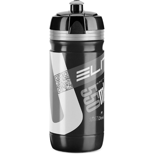 Elite Corsa Water Bottle - 550ml} - Black- Grey