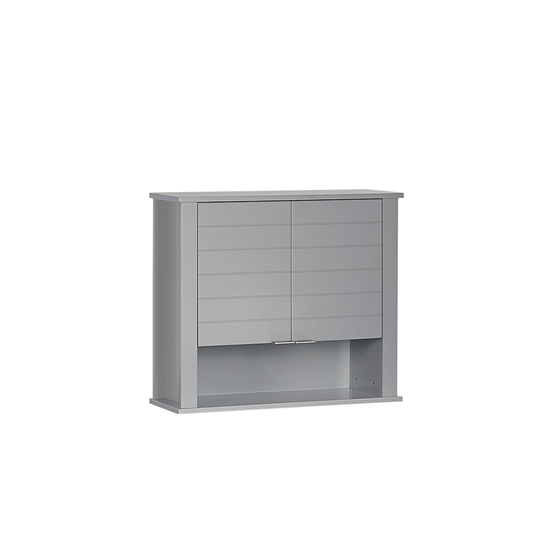 RiverRidge Home Madison Two-Door Wall Cabinet - 7.88-in x 22.88-in x 19.88-in - Grey